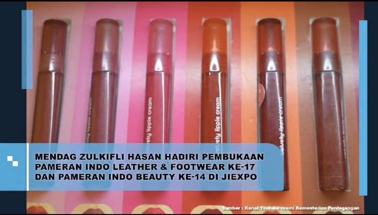 Mendag Zulkifli Hasan Hadiri Pembukaan Pameran Indo Leather & Footwear ke-17 dan Pameran Indo Beauty ke-14 di Jiexpo