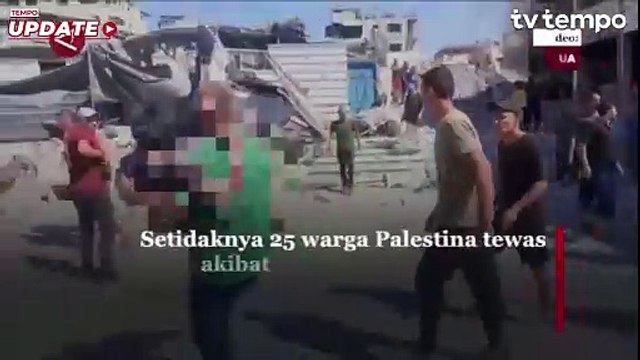 Israel Serang Palestina Lagi, 25 Warga Sipil Termasuk Anak-anak Tewas