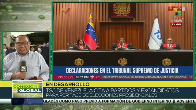 TSJ cita a partidos y excandidatos para peritaje de elecciones presidenciales