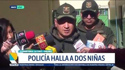 Hallan a dos niñas deambulando solas a un lado de la carretera entre La Paz y Oruro