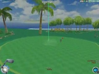 pangya flots bleus trou 10 chip-in birdie