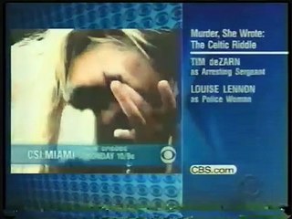 Murder, She Wrote: The Celtic Riddle CBS Split Screen Credits