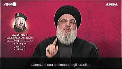 Nasrallah: "La risposta ci sara', l'attesa e' gia' una punizione"