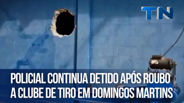 Policial continua detido após roubo a clube de tiro em Domingos Martins