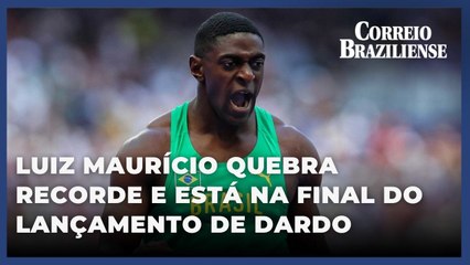 Luiz Maurício quebra recorde e está na final do lançamento de dardo