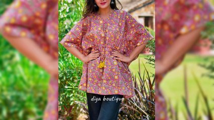 Kaftan Kurti & Kaftan Top Designs |New Kaftan Dress Designs For Girls!!