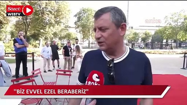 Özgür Özel: Sağ yanımda Mansur Yavaş, sol yanımda Ekrem İmamoğlu olduktan sonra bu takımı kimse yenemez