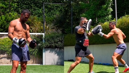 Dani Carvajal, jugador del Real Madrid, presume en Instagram musculatura mientras entrena box