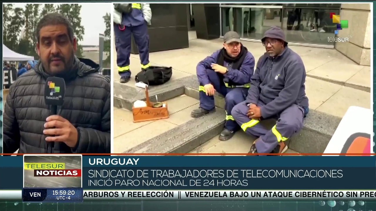 Sindicato uruguayo de telecomunicaciones inició una movilización en rechazo de nueva ley de medios