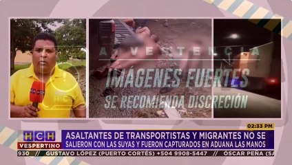¡Les salió guaya! Desnudos y macaneados, dejan a 4 asaltantes de migrantes y transportistas en El Paraíso