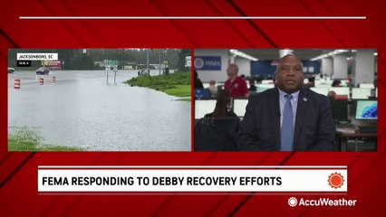 How is FEMA helping in response to Hurricane Debby?
