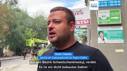 Mindestens acht Verletzte bei Raketenangriff auf Charkiw