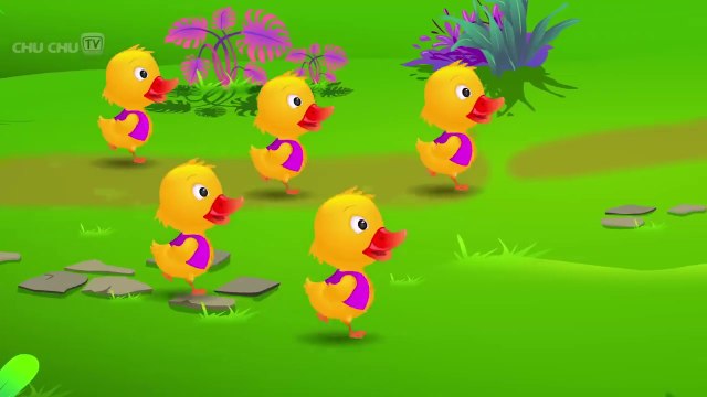 Five Little Ducks Nursery Rhyme With Lyrics - Cartoon Animation Rhymes & Songs for Children