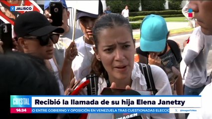 Así fue como Elena recibió la llamada de su hija Janetzy, quien desapareció el 29 de julio