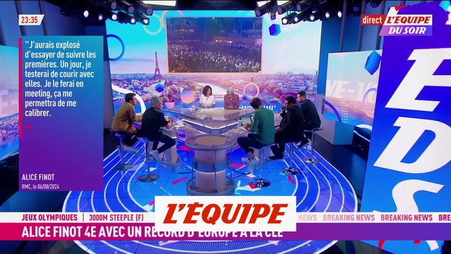 Finot 4e du 3 000 m steeple avec un nouveau record d'Europe - JO 2024 - Athlé (F)