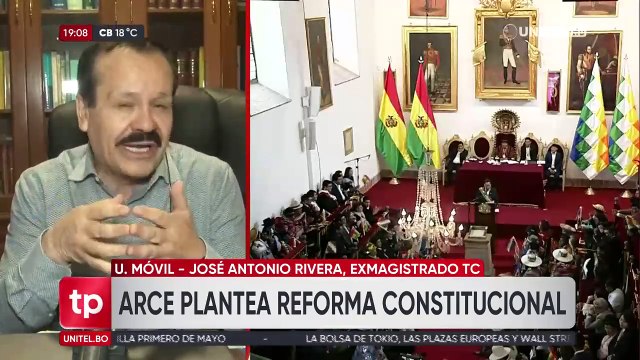 ​Exmagistrado ​​​​​​del TCP dice que temas que Arce propuso para referendo implican una reforma parcial de la Constitución