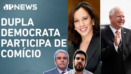 Governador de Minnesota é escolhido como vice de Kamala Harris, Favalli e Meirelles analisam