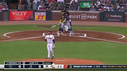 MLB: William Contreras produce con un enorme triple