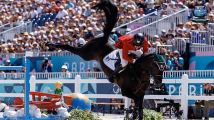 Shocking Moment: Swedish Olympic Showjumper and World No. 1 is Thrown Over the top of his Horse