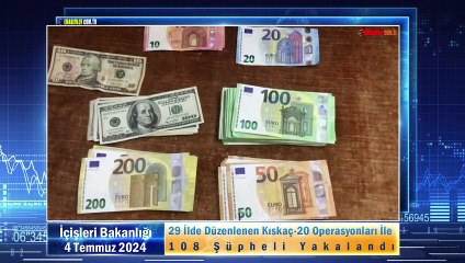 29 İlde Düzenlenen Kıskaç-20 Operasyonları İle 108 Şüpheli Yakalandı