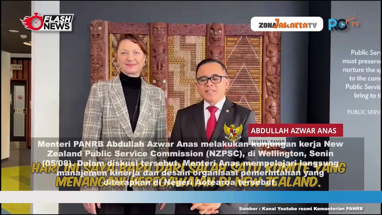 MENTERI PANRB KUNJUNGAN KERJA KE NZPSC DI WELLINGTON