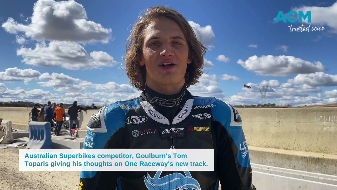 Australian Superbikes competitor, Goulburn's Tom Toparis on One Raceway's new track