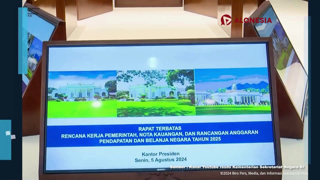 Jokowi Buka Agenda Rapat Terbatas Rencana Kerja Pemerintah dan RAPBN 2025