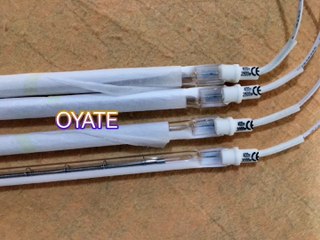 600mm 400v 2500w half white coated infrared heat lamps