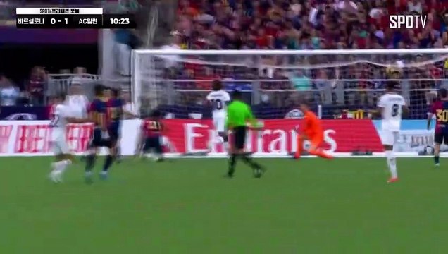 [프리시즌] 하이라이트 스포츠중계 씨유티비 바르셀로나 vs AC 밀란 2024.08.07 (수) 0830