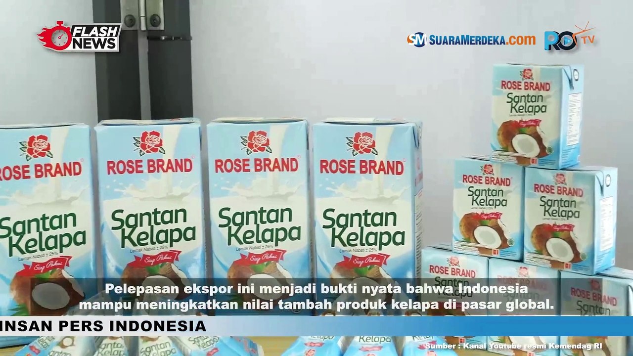 Mendag Zulkifli Hasan Hadiri Pelepasan Ekspor Produk Olahan Kelapa Senilai Rp25,3 Miliar di Lampung