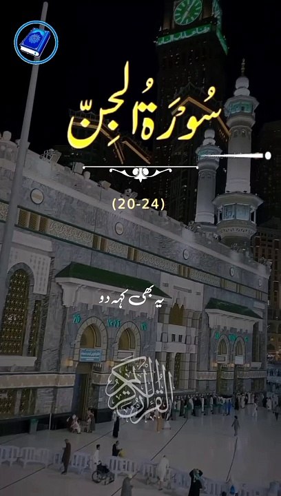 Surah Al Jinn verses 20-24 Urdu Translation Short video _(720P_HD)
