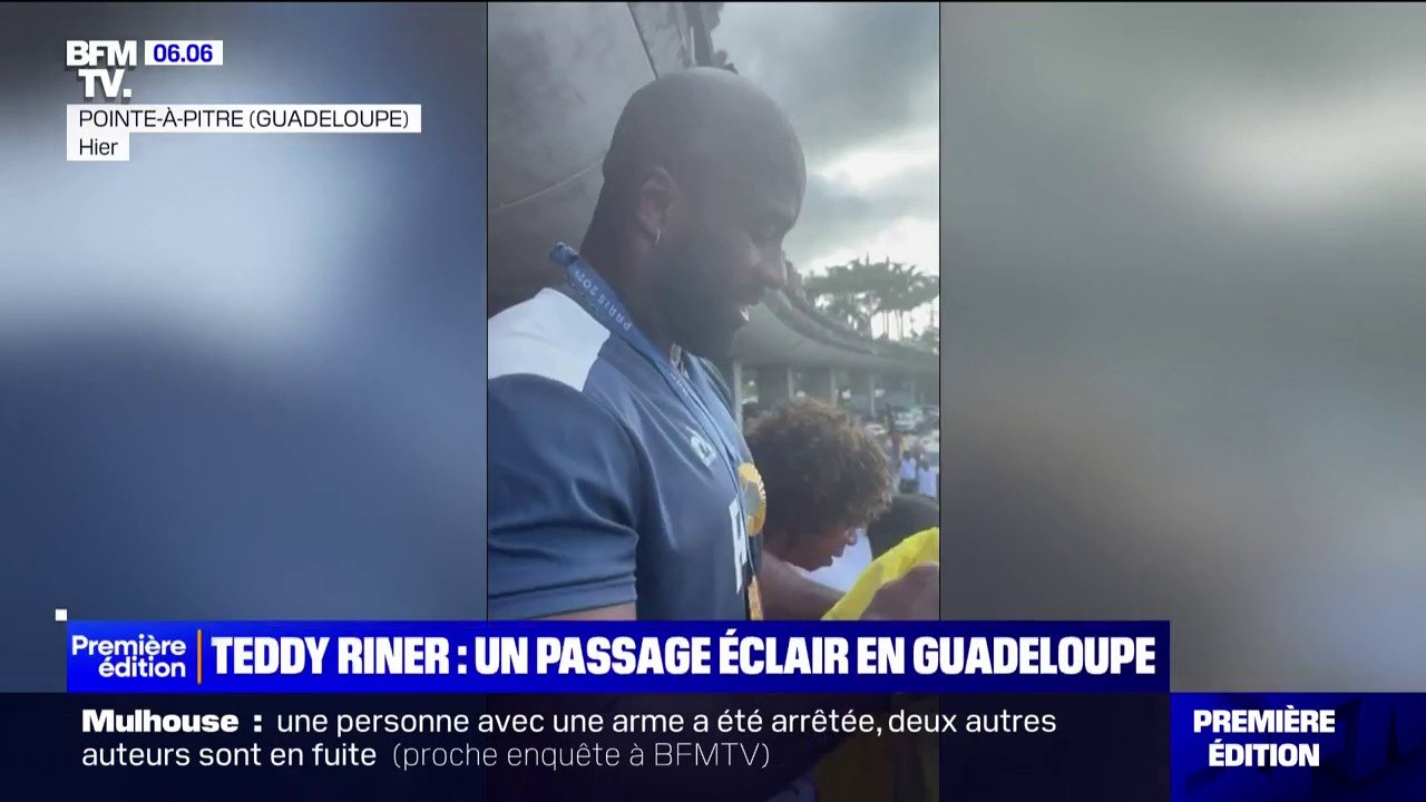Teddy Riner accueilli avec ferveur en Guadeloupe, pour célébrer ses deux nouveaux titres olympiques
