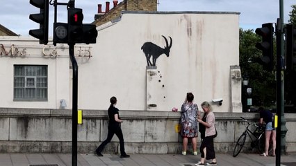 뱅크시, 이틀 사이 두번째 벽화 런던서 공개 / YTN