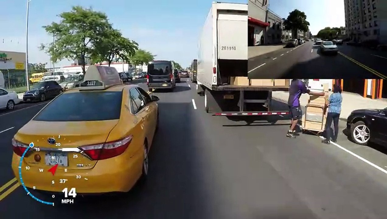 New York City 21St Street From Queens Plaza to 30Th Avenue With Gopro Speedometer Overlay - Attractions