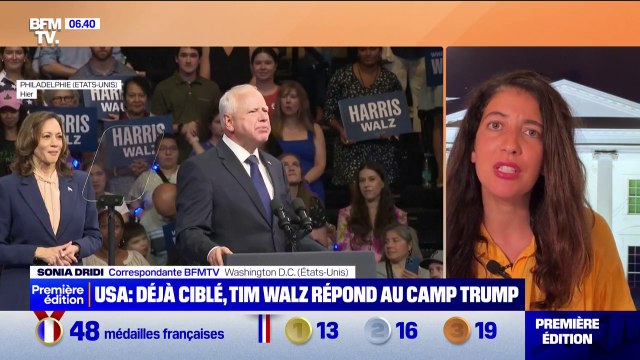 Présidentielle américaine: Tim Walz, le colistier de Kamala Harris, déjà critiqué par le camp Trump
