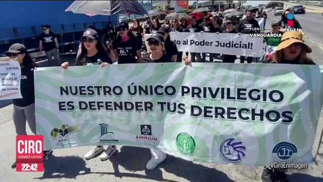 Trabajadores del PJ del movimiento Noreste protestaron por la Reforma Judicial