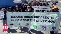 Trabajadores del PJ del movimiento Noreste protestaron por la Reforma Judicial