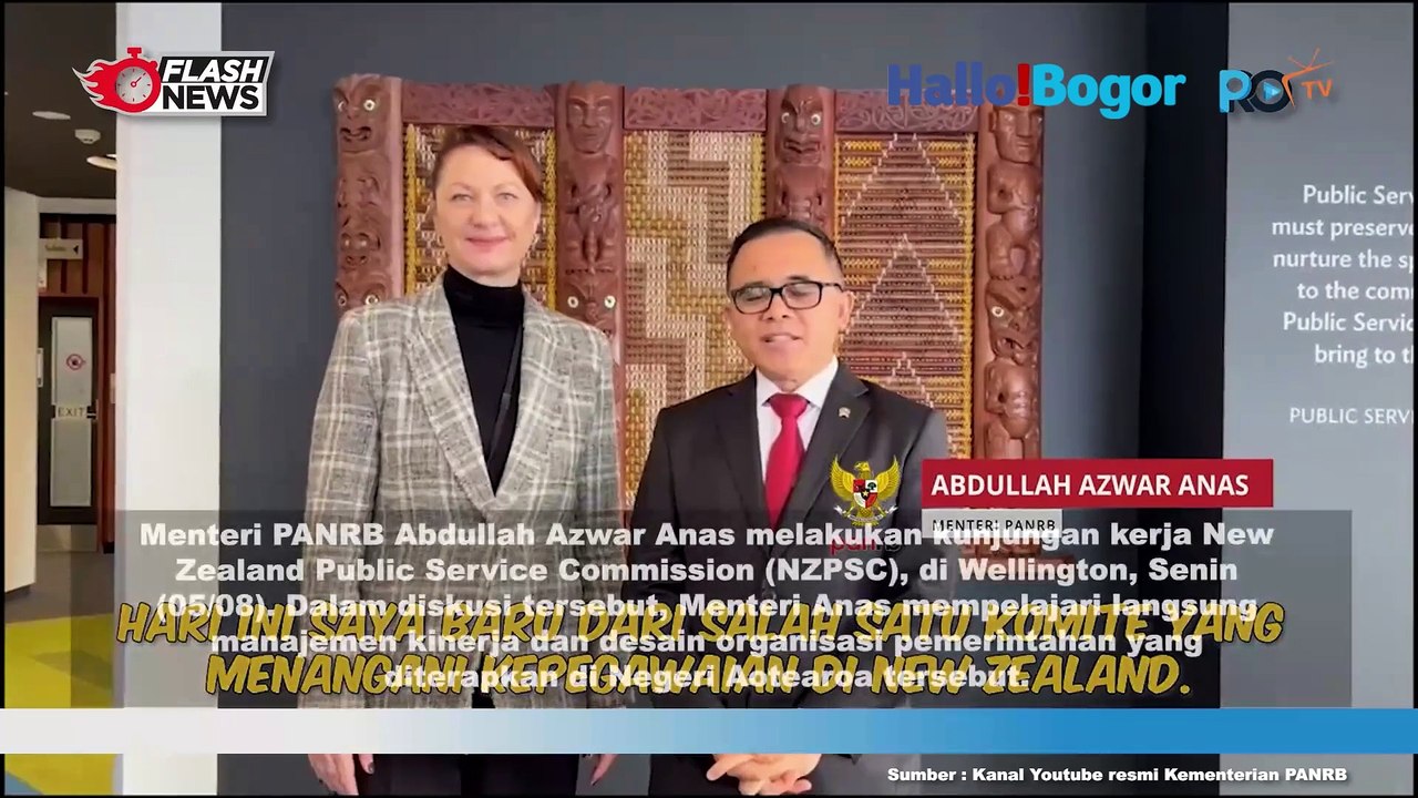 Menteri PANRB Abdullah Azwar Anas Kunjungi New Zealand Public Service Commission untuk Pelajari Manajemen Pemerintahan