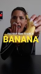 FASTEST TIME TO EAT A BANANA ｜ WORLD RECORD