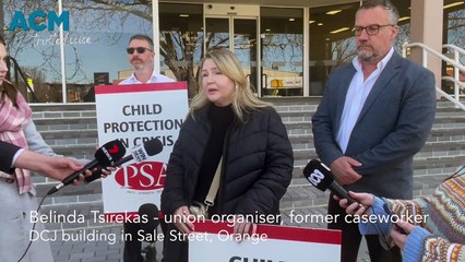 Child Protection Caseworkers Protest in Orange Over Staffing Concerns 🚨