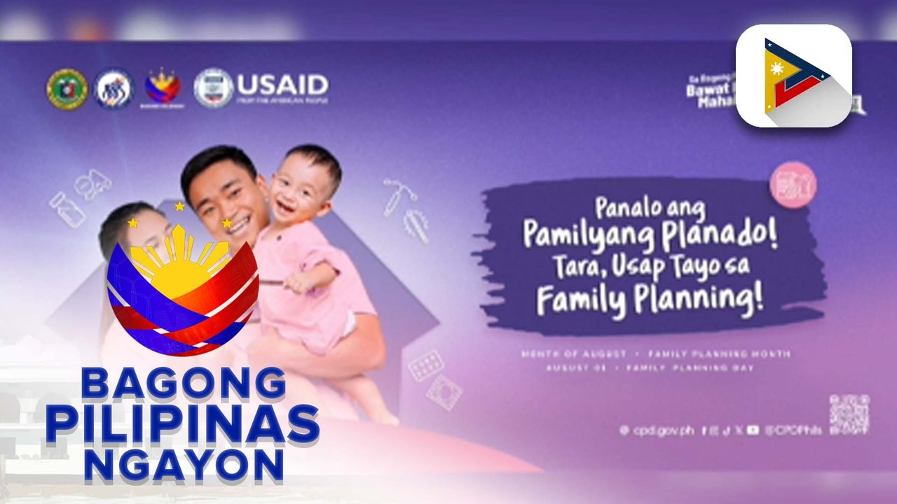 Deputy Executive Director Lolito Tacardon ng Commission on Population and Development patungkol sa Family Planning Month na ipinagdiriwang ngayong Agosto