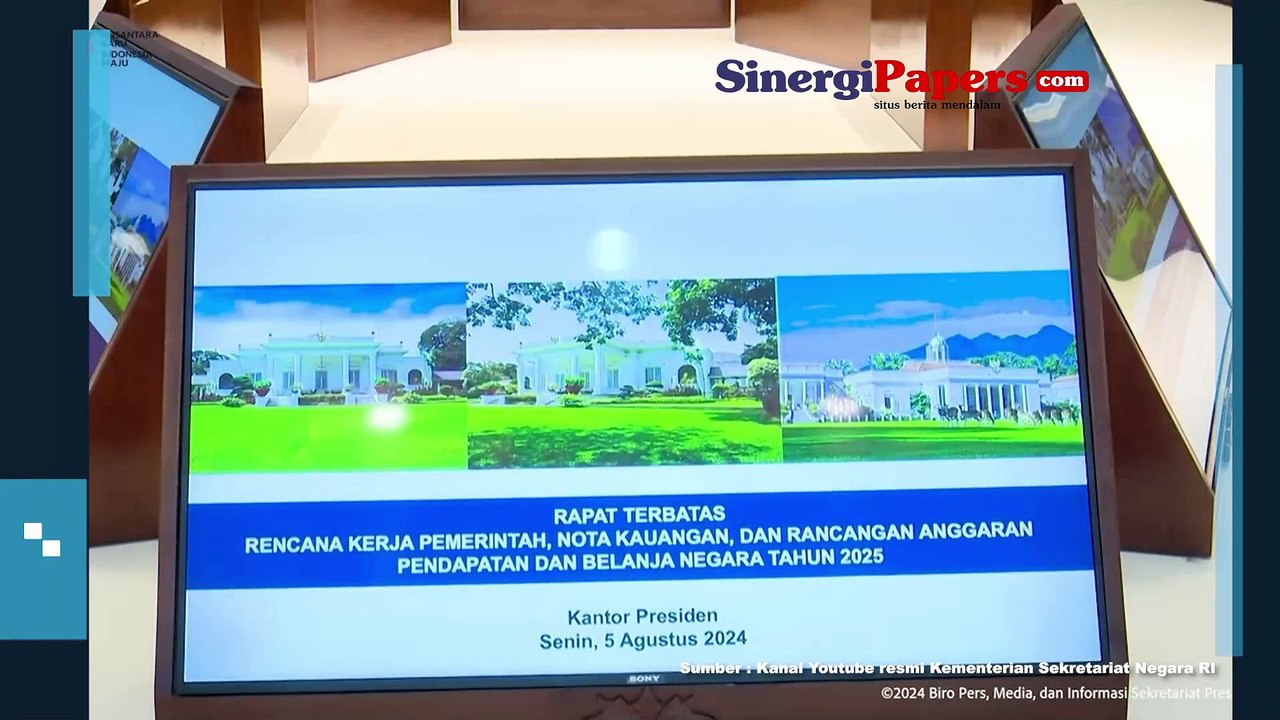 Jokowi Buka Agenda Rapat Terbatas Rencana Kerja Pemerintah dan RAPBN 2025