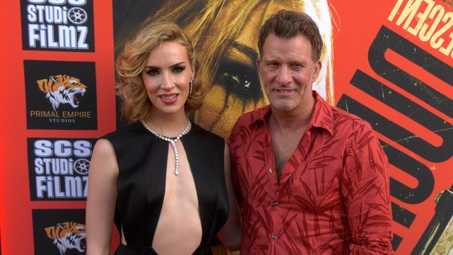 Charlotte Kirk and Thomas Jane attend the red carpet premiere of Duchess in Beverly Hills