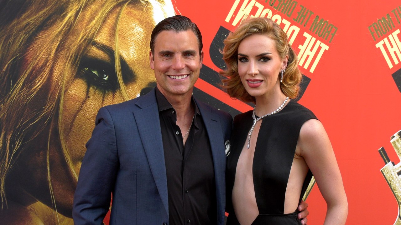 Colin Egglesfield and Charlotte Kirk attend the red carpet premiere of "Duchess" in Beverly Hills