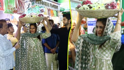 Surbhi Chandna और Kunal Jaisingh अपने नये गाने तेरा जिक्र की रिलीज से पहले पहुंचे Mahim Dargah