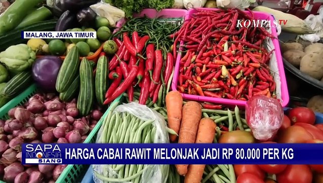 Harga Cabai Rawit di Pasar Tradisional Klojen Kota Malang Tembus Rp 80.000 Per Kg