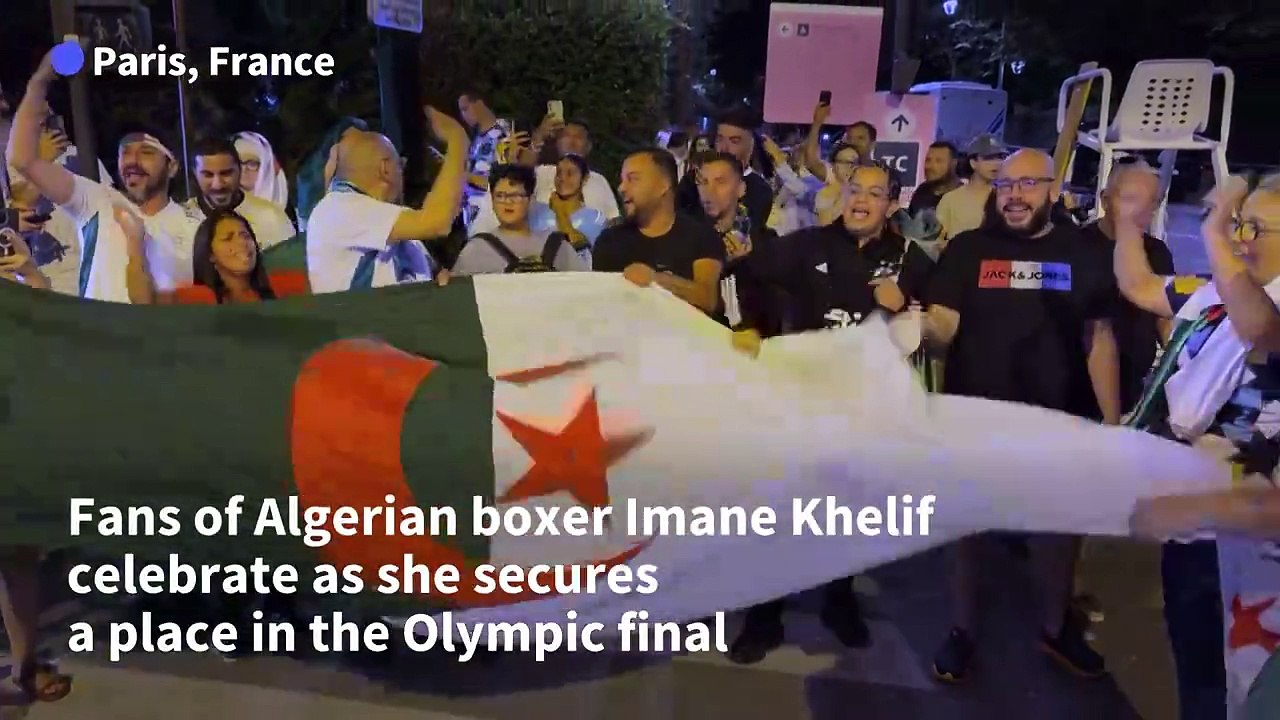 Algerian fans jubilant as Imane Khelif secures place in Olympic final