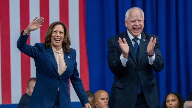 « Il sème le chaos et la division » : aux côtés de Kamala Harris, Tim Walz étrille Donald Trump