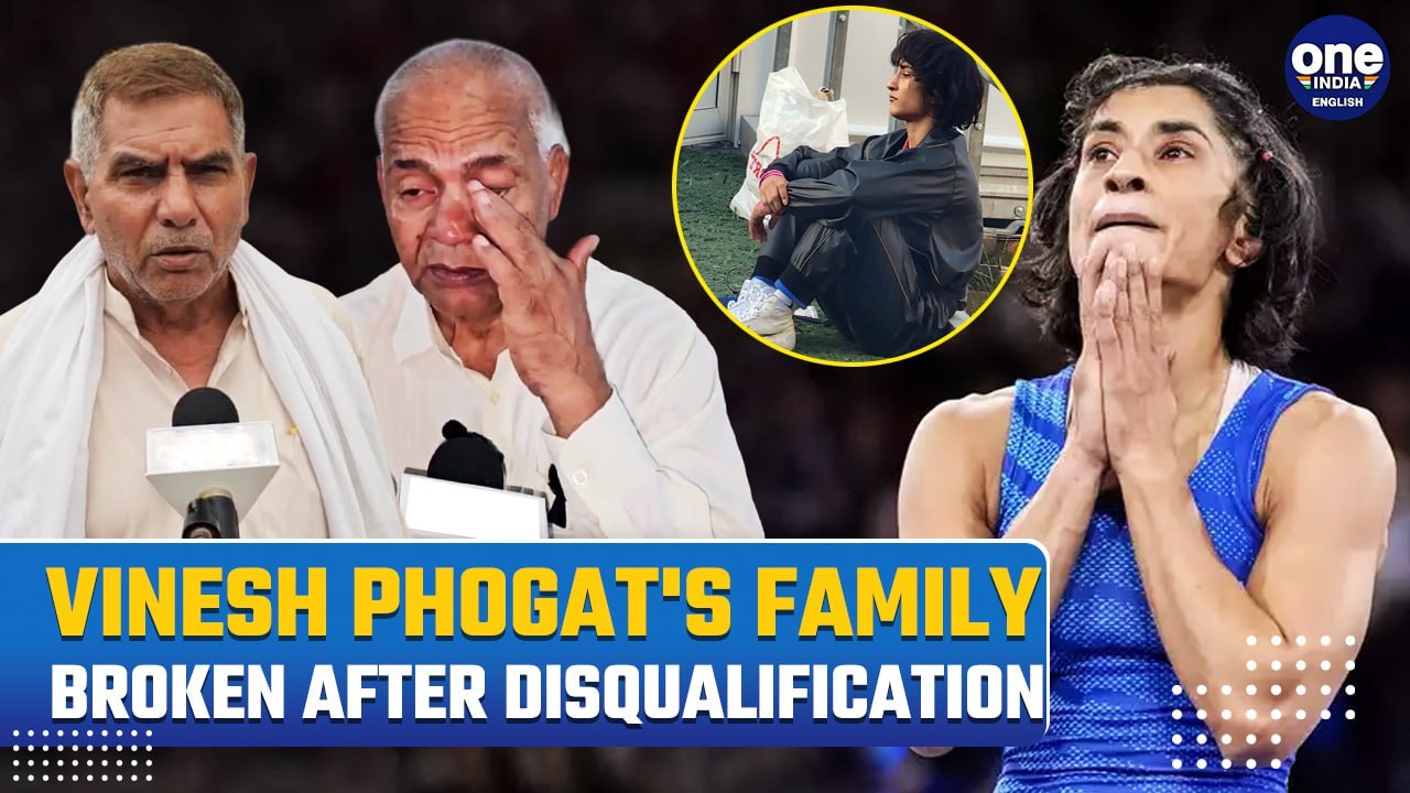 Vinesh Phogat Disqualified Before Olympics Final: Family Weeps & Claims Racism in Paris| Watch