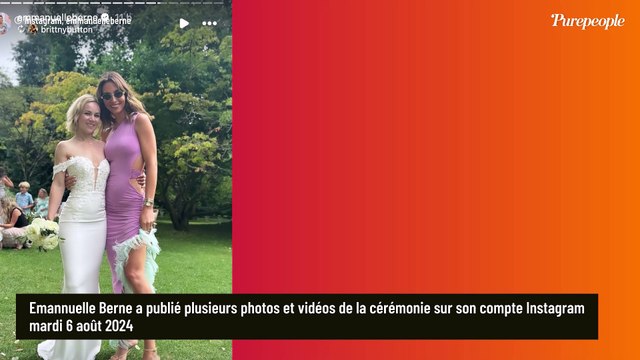 Mariage Emmanuelle Berne : robe en dentelle, voiture de collection... Une cérémonie grandiose pour dire 'oui' à Chris